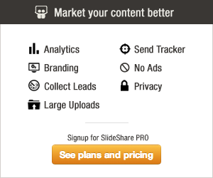 Market your content better using SlideShare PRO