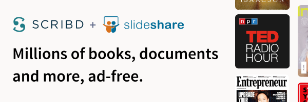 Ad for Scribd subscription